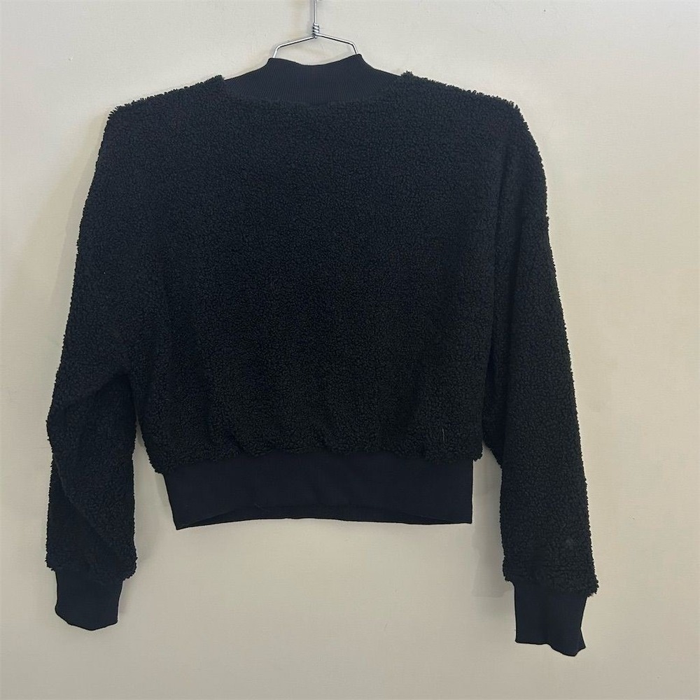 Fabletics Women's Malia Polar Fleece Pullover Sweater Black Size S